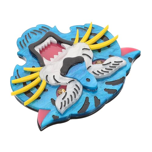 IMIKEYA Cartoon Tiger Brosche Lustige Tier Anstecknadel Hochwertigem für Rucksäcke und Kleidung Dekorative Reversnadel Süße Brosche für Damen und Herren von IMIKEYA
