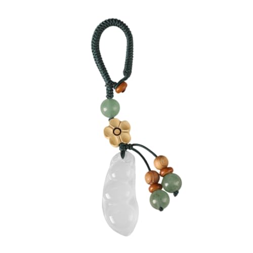 IMIKEYA Chinesischer Schlüsselanhänger Traditionelles Design für Autoschlüssel Rucksäcke und Taschen Dekoration mit Chalcedony Material Vielseitig Einsetzbar und Perfektes für von IMIKEYA