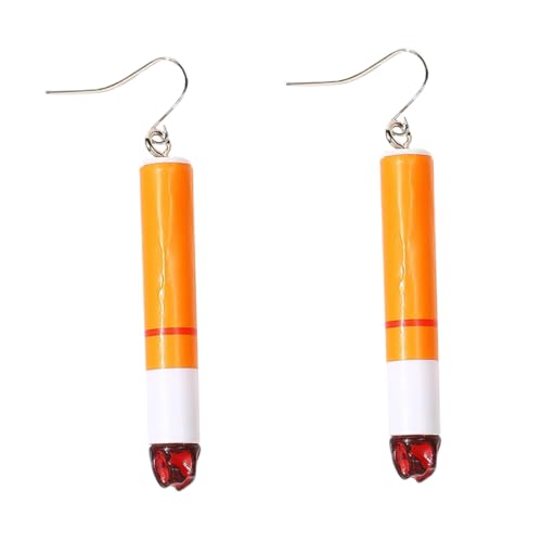 IMIKEYA Cigarette Eardrop Ohrringe Damen Leichtes Langlebiges Material Kreatives Design Modischer Schmuck Für Alltag Party von IMIKEYA