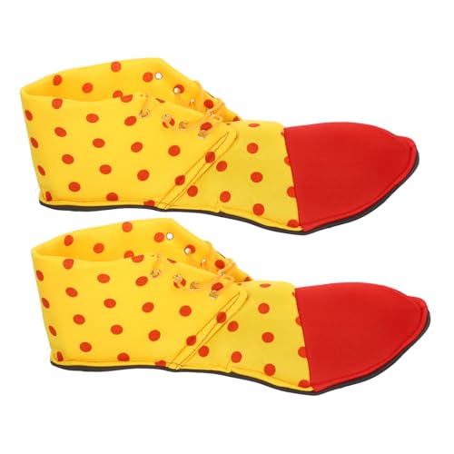 IMIKEYA Clown Schuhe Damen Herren Karneval Kostüm Zubehör Einstellbar Leuchtend Bunte Theater Requisiten Für Fasching Halloween Party Zufällige Farbe von IMIKEYA