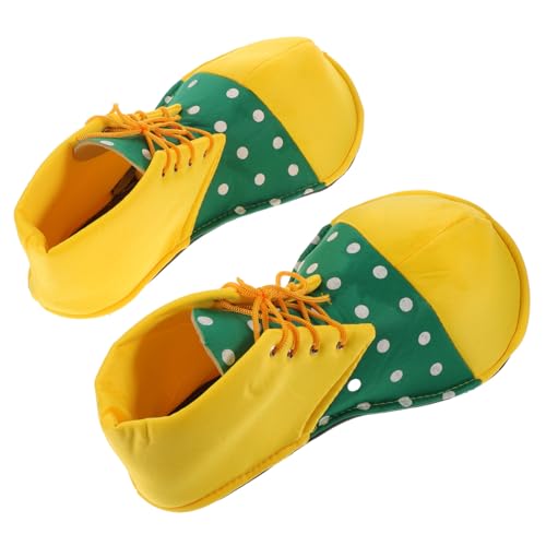 IMIKEYA Clown Schuhe für Erwachsene Unisex Auffällige Bunte Requisiten Langlebig und Wiederverwendbar Verstellbar durch Schnürung für Halloween Karneval und Kostümpartys von IMIKEYA