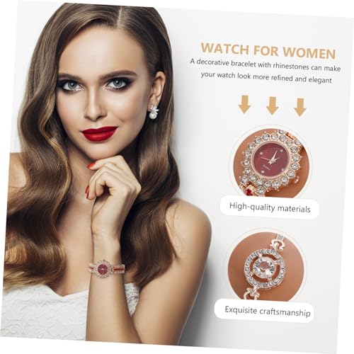 IMIKEYA Damen Armbanduhr Roségold Quarzuhr mit Modischem Glitzer Armband Komfortabel Präzise Vielseitig für Alltag und Freizeit Hochwertiges Edelstahlgehäuse Elegantes Design von IMIKEYA