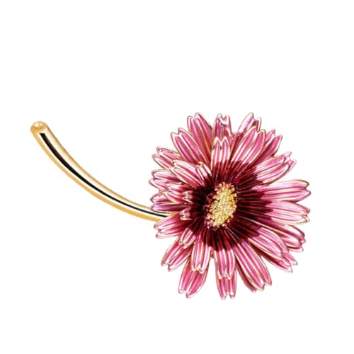 IMIKEYA Damen Brosche Blumen Anstecknadel aus Legierung Dekorativer Schalclip für Pullover Eleganter Blumen Schmuck Wiederverwendbar und Schonend für Kleidung Modisches Accessoire Rosa von IMIKEYA