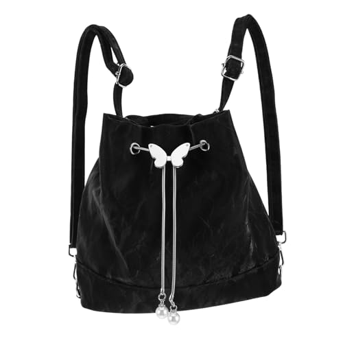 IMIKEYA Damen Crossbody Bucket Bag aus PU Material und Polyester Vielseitige Umhängetasche mit Geräumigem Innenraum Moderner Rucksack Tote style Strapazierfähig und Stilvoll für Alltag von IMIKEYA