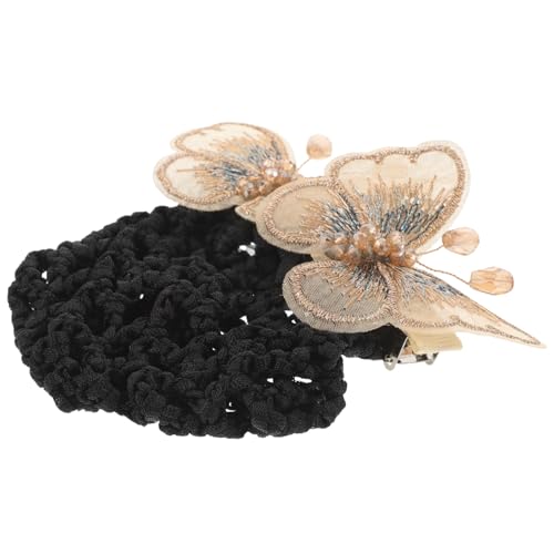 IMIKEYA Damen Haarnetz mit Schmetterlingsdekor Flexible Dutt Haarspange für Eleganten Look für Profis Leicht und Haarschmuck für Frisuren IMIKEYA Damen Haarnetz mit Schmetterlingsdekor Flexible Dutt Haarspange für Eleganten Look für Profis Leicht und Haarschmuck für Frisuren von IMIKEYA