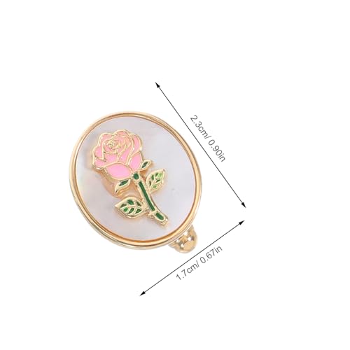 IMIKEYA Damen Manschettenknöpfe Vintage Goldene Runde Blumen-manschettenknöpfe Stilvolle Hemdknöpfe für Business und Hochzeit Unisex Schmuck für Anzug und Festliche Anlässe von IMIKEYA