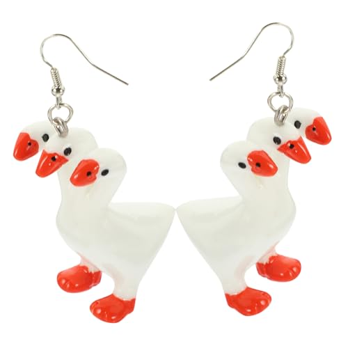 IMIKEYA Damen Ohrringe Tierohrringe Gänseohrringe Ohrhänger Tropfenohrringe Für Teenager Mädchen Frauen Modisch Robust Leicht Tragbar Geburtstag Hochzeit Valentinstag Anlässe von IMIKEYA