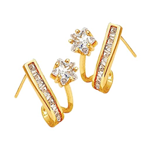 IMIKEYA Damen Ohrstecker mit Zartem Stern Design Modische Leichte Ohrringe Dekorativ und Vielseitig Kombinierbar Komfortabel für Alltag und Besondere Anlässe von IMIKEYA