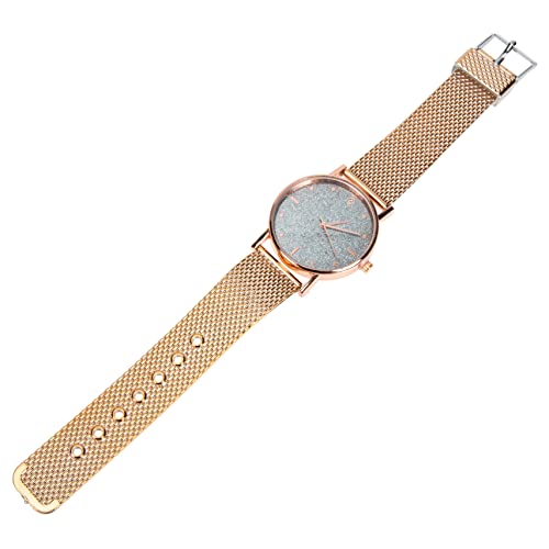 IMIKEYA Damen Quarz Uhr mit Silikonarmband Armbanduhr für Business und Freizeit Leichte und Damenarmbanduhr Roségold und Silber für Frauen und von IMIKEYA