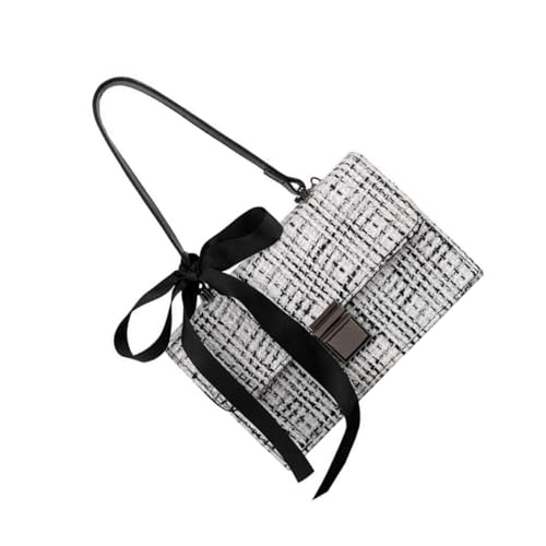 IMIKEYA Damen Umhängetasche Weiß Stylische Crossbody Handtasche aus Hochwertigem Material Leichte Schultertasche für Alltag Party und Reisen Kompakte Tote Bag mit Praktischem Stauraum von IMIKEYA