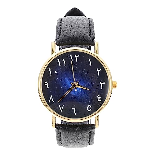 IMIKEYA Vielseitige Damen Armbanduhr mit Verstellbarem Kunstlederarmband Quarzuhr im Sternenhimmel Design Stilvolle Freizeituhr für IMIKEYA Vielseitige Damen Armbanduhr mit Verstellbarem Kunstlederarmband Quarzuhr im Sternenhimmel Design Stilvolle Freizeituhr für von IMIKEYA