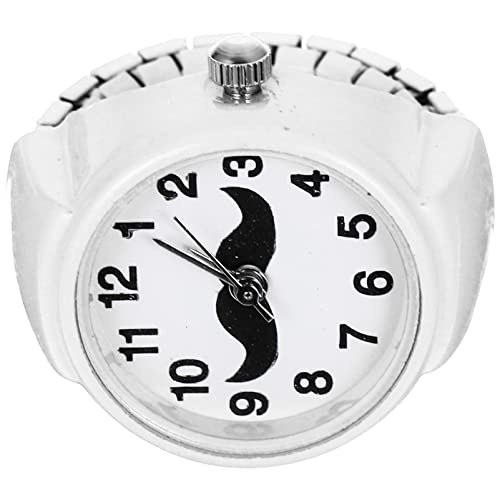 IMIKEYA Elastische Fingerringuhr für Damen und Herren Retro Design Dekorative Uhr mit Großen Zahlen als Festivalgeschenk Abs Material Klein und Praktisch von IMIKEYA