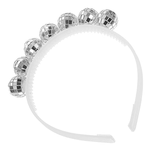 IMIKEYA Disco Ball Haarreif Leichtes Verstellbares Haarband mit Festem Halt Stylisches Party Accessoire für Karneval Weihnachten Bühnenauftritte und Fotoshootings Komfortabel und von IMIKEYA