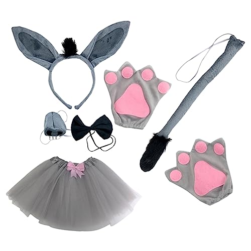 IMIKEYA Donkey Kostüm Set Teilig mit Haarreif und Langlebige Stoffmaterialien Cosplay Tier Accessoires für Erwachsene Party Karneval Bühnenauftritte und Fancy Dress von IMIKEYA