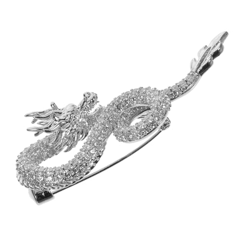 IMIKEYA Drachen Brosche Für Damen Aus Hochwertigem Kupfer Langlebig Und Verschleißfest Kreative Anstecknadel Für Jacken Und Schals Glücksbringer Schmuck Für Jahr Des Drachen von IMIKEYA