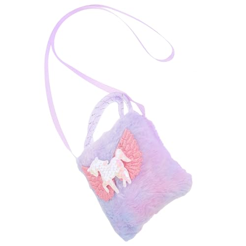 IMIKEYA Einhörner Schultertasche Für Mädchen Kleine Einhorn Handtasche Mit Tragbare Umhängetasche Für Kleinkinder Aufbewahren Von Armbändern Und Halsketten von IMIKEYA