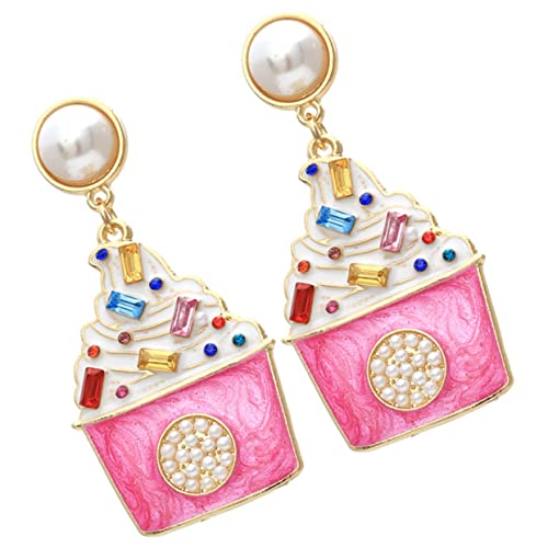 IMIKEYA Eiscreme Ohrstecker Damen Ohrschmuck Tropfenform Niedlich Langlebig Modisch für Frauen Teenager Ästhetischer Schmuck von IMIKEYA