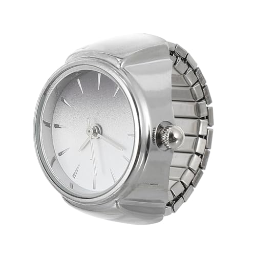 IMIKEYA Elastische Ringuhr Quarz Fingeruhr für Damen Dekorative Armbanduhr Festivalgeschenk Kreatives Design Angenehm zu Tragen Vielseitig Einsetzbar von IMIKEYA