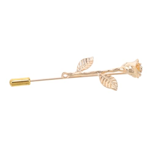 IMIKEYA Elegante Herren Brosche Goldfarbene Anstecknadel aus Zinklegierung für Revers und Krawatte Vielseitiger Einsteckpin für Kleine Anzüge Langlebig und Farbbeständig Modisches von IMIKEYA