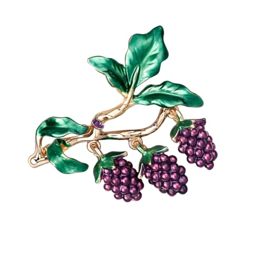 IMIKEYA Elegante Traubenbrosche aus Legiertem mit Schimmer Modische Anstecknadel für Damen und Mädchen Funkelnder Schmuck für Hochzeiten Partys und Festliche Anlässe Geschenk von IMIKEYA