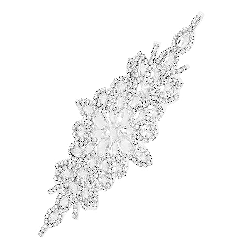 IMIKEYA Eleganter Braut Taillengürtel mit Silbernen Strasssteinen Handgenähte DIY Applikation für Hochzeitskleider Vielseitiger Hochzeitsschmuck zur Akzentuierung Femininer Outfits IMIKEYA Eleganter Braut Taillengürtel mit Silbernen Strasssteinen Handgenähte DIY Applikation für Hochzeitskleider Vielseitiger Hochzeitsschmuck zur Akzentuierung Femininer Outfits von IMIKEYA