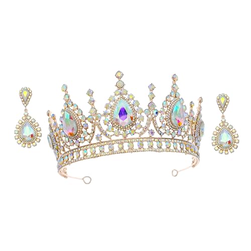 IMIKEYA Elegantes Brautschmuck Damen Ohrringe mit Strass Langlebige Drop Dangle Ohrringe für Hochzeit Party Ball Brautjungfern und Festliche Anlässe von IMIKEYA