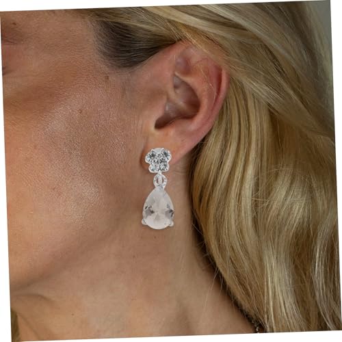 IMIKEYA Elegantes Hochzeitsschmuck Damen Teilig mit Strass Schmetterlingsanhänger Halskette und Ohrringe Antik Stil Modisch Vielseitig Kombinierbar für Festliche Anlässe von IMIKEYA