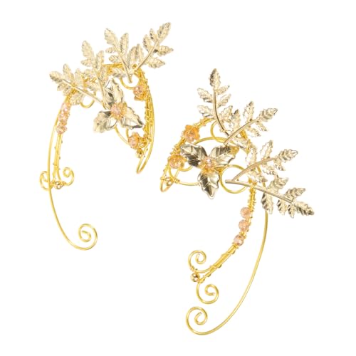 IMIKEYA Ohren Manschetten Für Frauen Clip-ohrringe Aus Legierung Und Kupfer Leicht Und Angenehm Zu Tragen Geeignet Für Hochzeit Party Urlaub Und Andere Anlässe von IMIKEYA