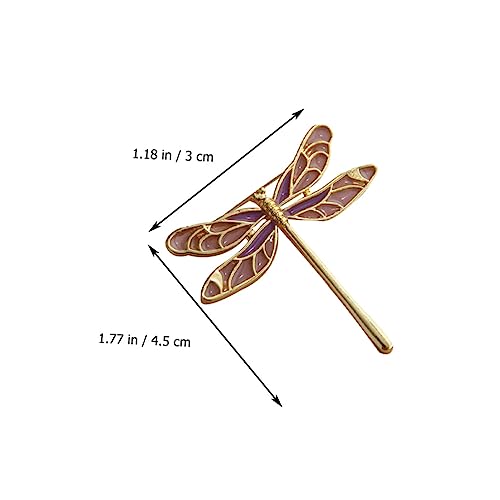 IMIKEYA Emaillierte Damen Brosche aus Legierung Filigraner Libellen und Blumen Design Schmuck für Kleidung Eleganter Schal und Mantel Accessoire Langlebiger Ansteckpin für Festliche von IMIKEYA