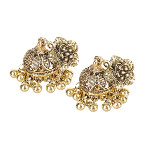 IMIKEYA Ethnische Ohrringe aus Hochwertiger Legierung Blumenform Ohrstecker Langlebiger Schmuck Ohrhänger für Damen Stilvolle Boho Dangler Geeignet für Besondere Anlässe von IMIKEYA