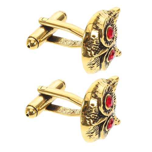 IMIKEYA Eulen Manschettenknöpfe für Herren Stilvolle Retro Tuxedo Cufflinks für Hochzeiten Business Meetings und Formelle Anlässe Langlebig und von IMIKEYA