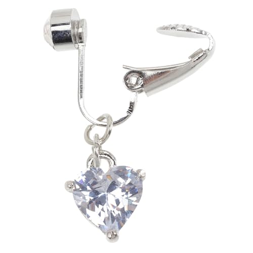 IMIKEYA Fake Bauchnabelpiercing Clip Ring Durchstechbares Nabelpiercing Schmuck für Damen für Festivals Partys und Tanzveranstaltungen Langlebig und Rostfrei Auffälliges Design von IMIKEYA