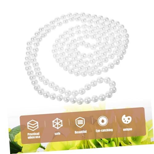 IMIKEYA Falsche Perlenkette Damen Lange Doppelschicht Halskette Statement Schmuck Damen Kette Mode Accessoire für Frauen von IMIKEYA