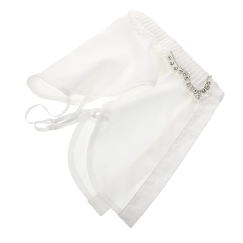 IMIKEYA Falscher Kragen Aus Polyester Mit Strasssteinen Abnehmbarer Blusenkragen Halbes Hemd Für Pullover Jacken Mäntel Ganzjahresgebrauch Schnittform von IMIKEYA