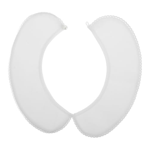 IMIKEYA Abnehmbarer Falscher Kragen Damen Eleganter Blusenkragen Weißer Spitzenkragen Modisches Accessoire für Büro und Freizeit Hemdkragen für Herbst und Winter von IMIKEYA