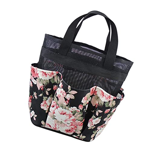 IMIKEYA Faltbare Und wasserdichte Dusch-Tasche Tragbarer Kosmetik-Organizer Für Badezimmer Reise Fitness Und Schwimmen Schwarz von IMIKEYA