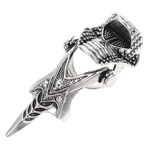 IMIKEYA Finger Joint Ring Punk Stilring Verstellbarer Knöchelring für Hip Hop Retro Punk Look als Fingerzubehör für Partys und Veranstaltungen Einzigartiges Design mit Kreativen IMIKEYA Finger Joint Ring Punk Stilring Verstellbarer Knöchelring für Hip Hop Retro Punk Look als Fingerzubehör für Partys und Veranstaltungen Einzigartiges Design mit Kreativen von IMIKEYA