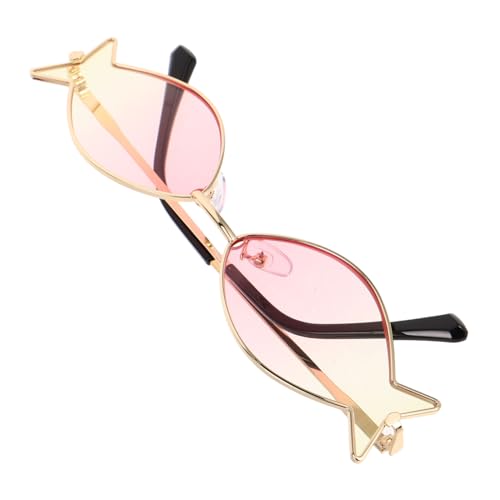 IMIKEYA Fischförmige Sonnenbrille mit Uv-schutz Lustige Hawaii Partybrille für Strand Poolpartys Bunte Foto Requisiten für Sommerparty und Luau Events von IMIKEYA