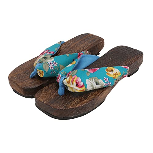 IMIKEYA Flache Damen Clogs Holzsandalen Sommer Slipper mit Bequemer Innensohle Atmungsaktiv und Modisch Geeignet für Strand und Alltag von IMIKEYA