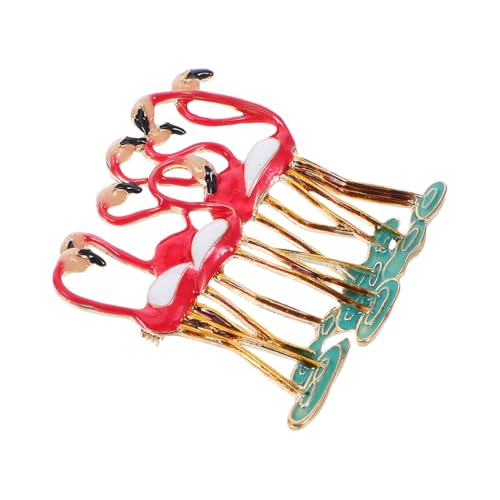 IMIKEYA Flamingo Brosche Damen Modische Anstecknadel aus Langlebigem Material Kreative Tierform Vielseitig für Kleidung Taschen und Jacken für Party Hochzeit Alltag Eleganter Schmuck von IMIKEYA