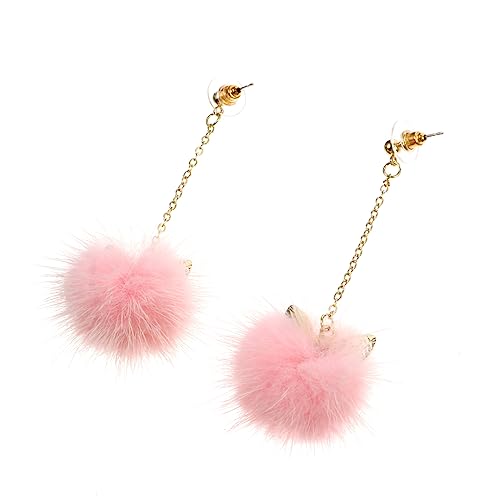 IMIKEYA Flauschige Katzenohren Ohrringe Damen Kunstpelz Bommeln Leichte Dangle Ohrhänger und Modisch Geschenkidee IMIKEYA Flauschige Katzenohren Ohrringe Damen Kunstpelz Bommeln Leichte Dangle Ohrhänger und Modisch Geschenkidee von IMIKEYA