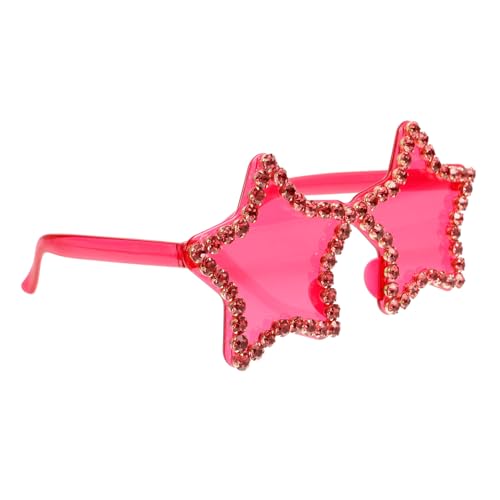 IMIKEYA Frameless Star Sonnenbrille für Erwachsene Leichte Candy Color Festival Brille Unisex Modisch Handverziert mit Strass für Party Street Dance und Foto Shooting von IMIKEYA