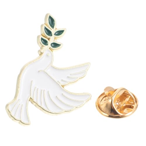 IMIKEYA Pin Taube Mit Olivenzweig Anstecknadel Aus Brosche Mit Friedenssymbol Stilvolle Dekorative Brosche Für Taschen Kleidung Hüte Und Kleider von IMIKEYA