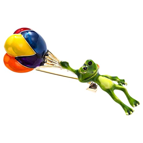 IMIKEYA Frosch Brosche Metall Anstecknadel für Damen Cartoon Brosche Süße Froschnadel für Kleidung Langlebige Dekoration für Rucksäcke und Anzüge von IMIKEYA