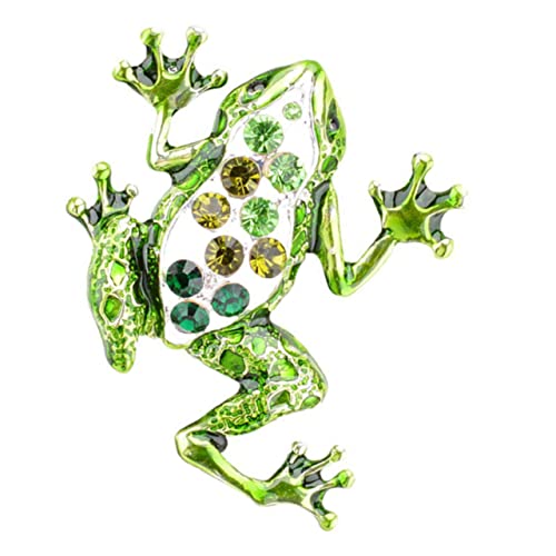 IMIKEYA Frosch Brosche Vintage Tier Brosche Für Damen Einzigartiger Schmuckanhänger Aus Legierung Leicht Und Elegant Für Kleidung Schals Und Hüte von IMIKEYA