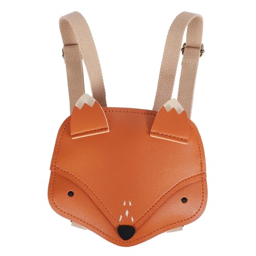 IMIKEYA Fuchs Rucksack Kleiner Rucksack für Mädchen PU Material Multifunktional mit Reißverschluss für Freizeit und Reisen von IMIKEYA