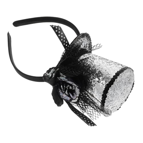 IMIKEYA Funkelnde Kopfdeko mit Mini Hut für Mädchen Accessoire für Festlichkeiten Feiertage und Fotoshootings von IMIKEYA