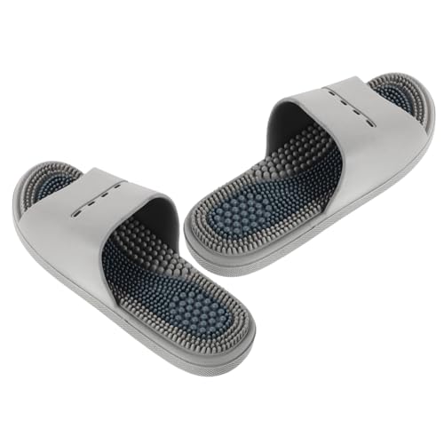 IMIKEYA Fußmassage Hausschuhe Herren Atmungsaktive Badeschlappen mit Rutschfester Sohle für Sommer Bad Massagepantoffeln Einfache Handhabung von IMIKEYA