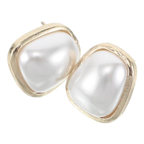 IMIKEYA Geometrische Fake Pearl Ohrstecker Leicht Elegant Französischer Stil Schmuck Accessoires für Arbeit Hochzeit Party und Lässige Outfits von IMIKEYA