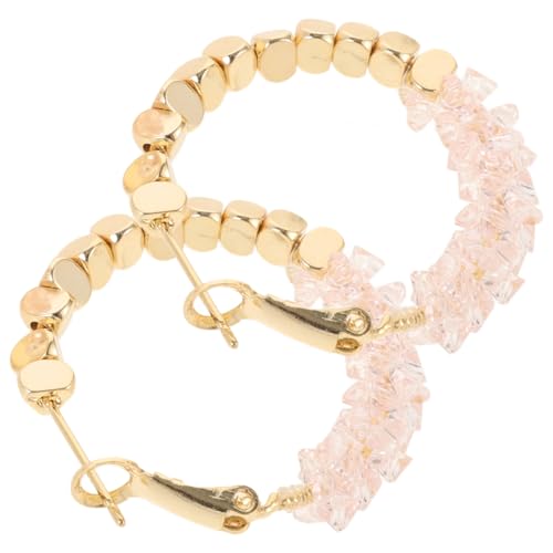 IMIKEYA Geometrische Ohrhänger mit Kristallen Leichte und Praktische Tropfenohrringe für Damen für Partys und Besondere Anlässe Gold und Rosa IMIKEYA Geometrische Ohrhänger mit Kristallen Leichte und Praktische Tropfenohrringe für Damen für Partys und Besondere Anlässe Gold und Rosa von IMIKEYA